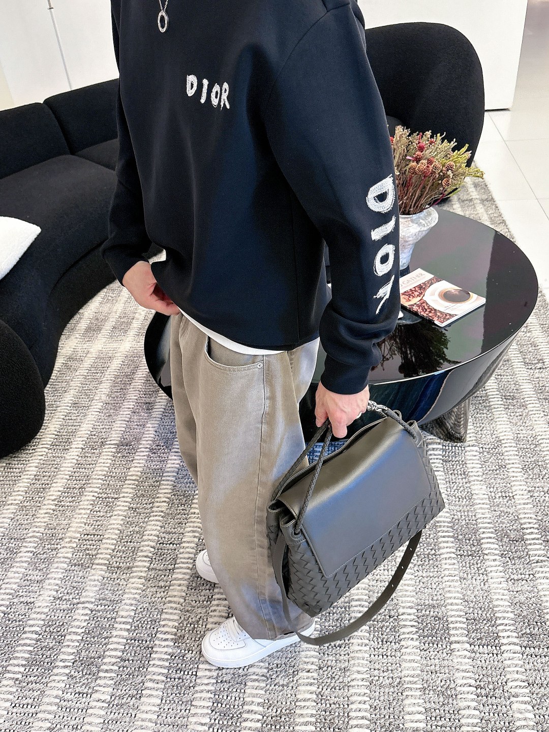 Dior 迪奥# 2025秋冬新款 八明治空气层套头圆领卫衣男女同款时尚休闲套头卫衣衫！贸易公司渠道稀出