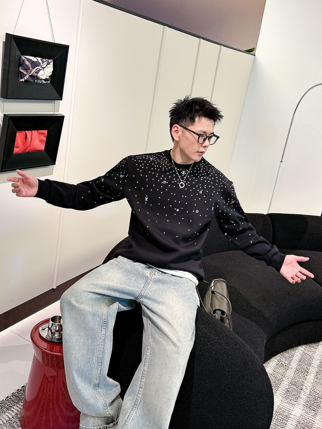 LV【新品】贸易渠道代工品 秋冬新品 🆕男士圆领太空棉卫衣 风十足缔造最为出色的奢感运动休闲体系,最为舒