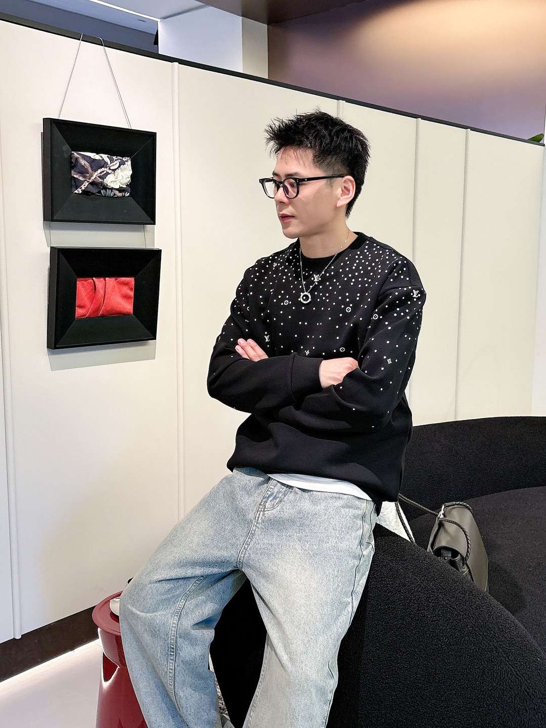 LV【新品】贸易渠道代工品 秋冬新品 🆕男士圆领太空棉卫衣 风十足缔造最为出色的奢感运动休闲体系,最为舒