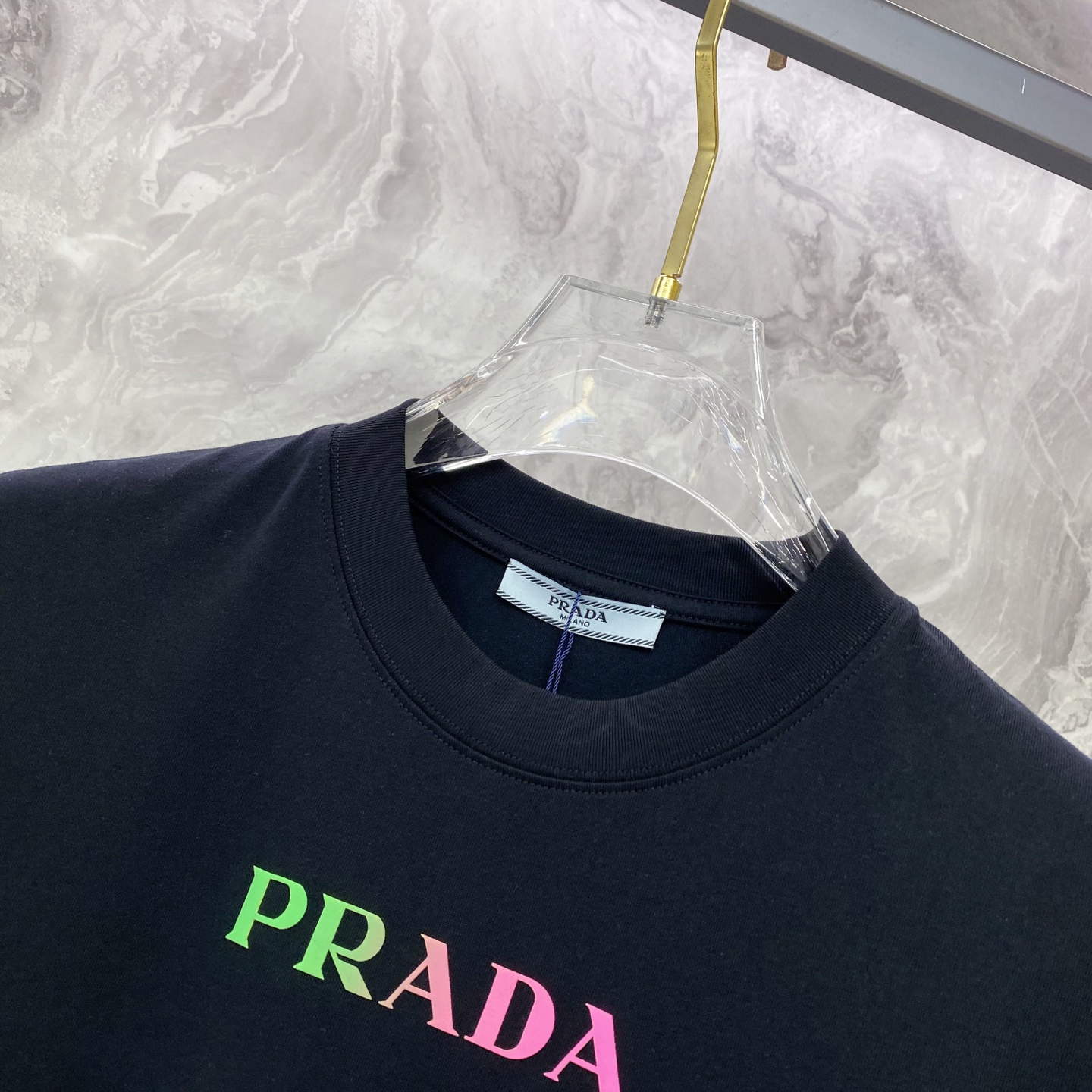 Prada 普拉达 2026ss 春夏新款首发专柜最新款短袖圆领T恤 高端订制 设计前卫时尚！品牌log