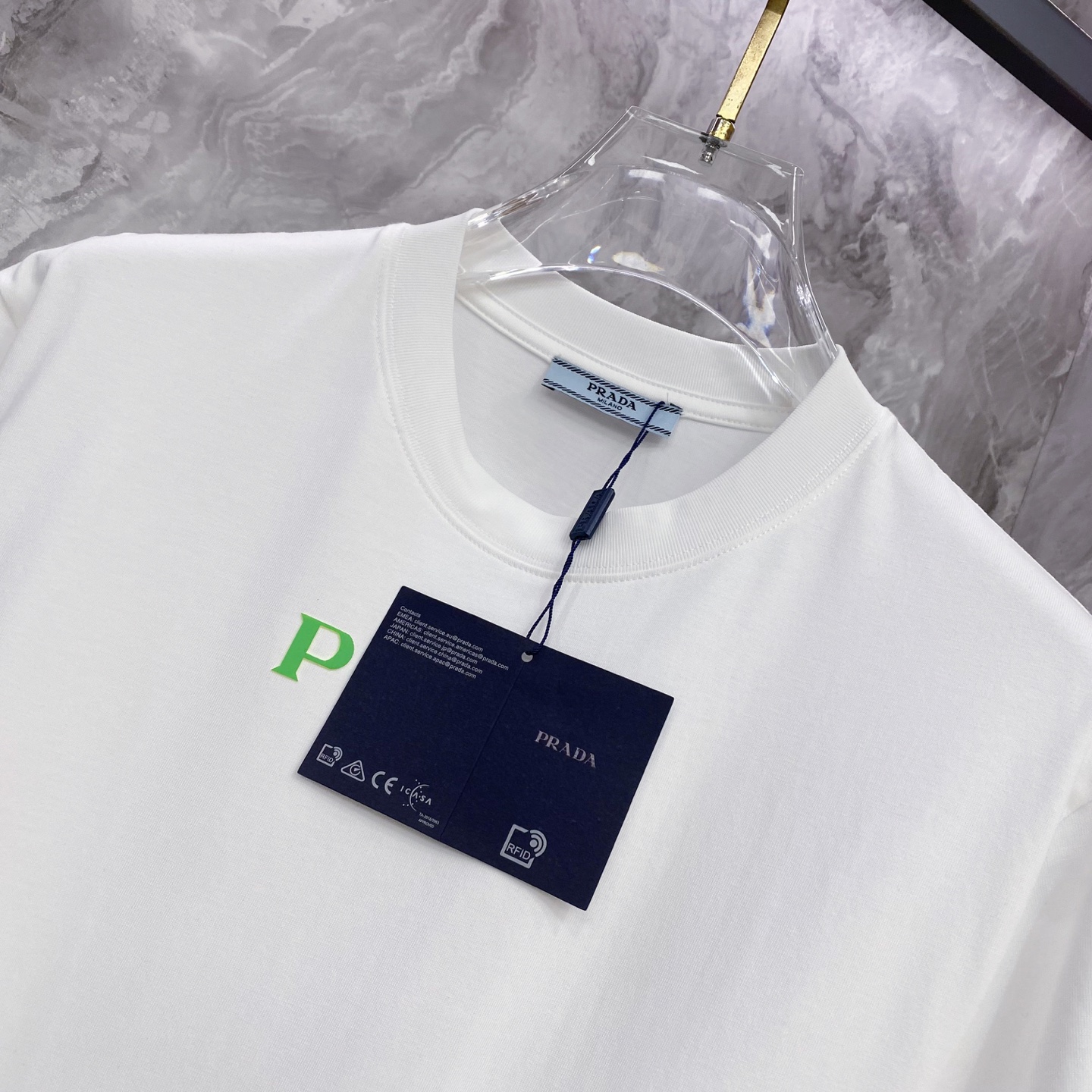 Prada 普拉达 2026ss 春夏新款首发专柜最新款短袖圆领T恤 高端订制 设计前卫时尚！品牌log