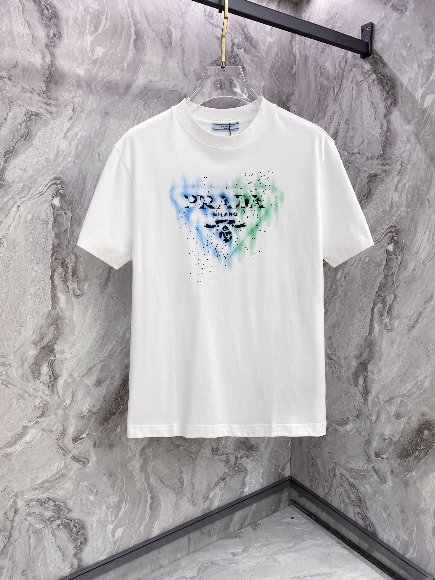 Prada 普拉达 2026ss 春夏新款首发专柜最新款短袖圆领T恤 高端订制 设计前卫时尚！品牌log