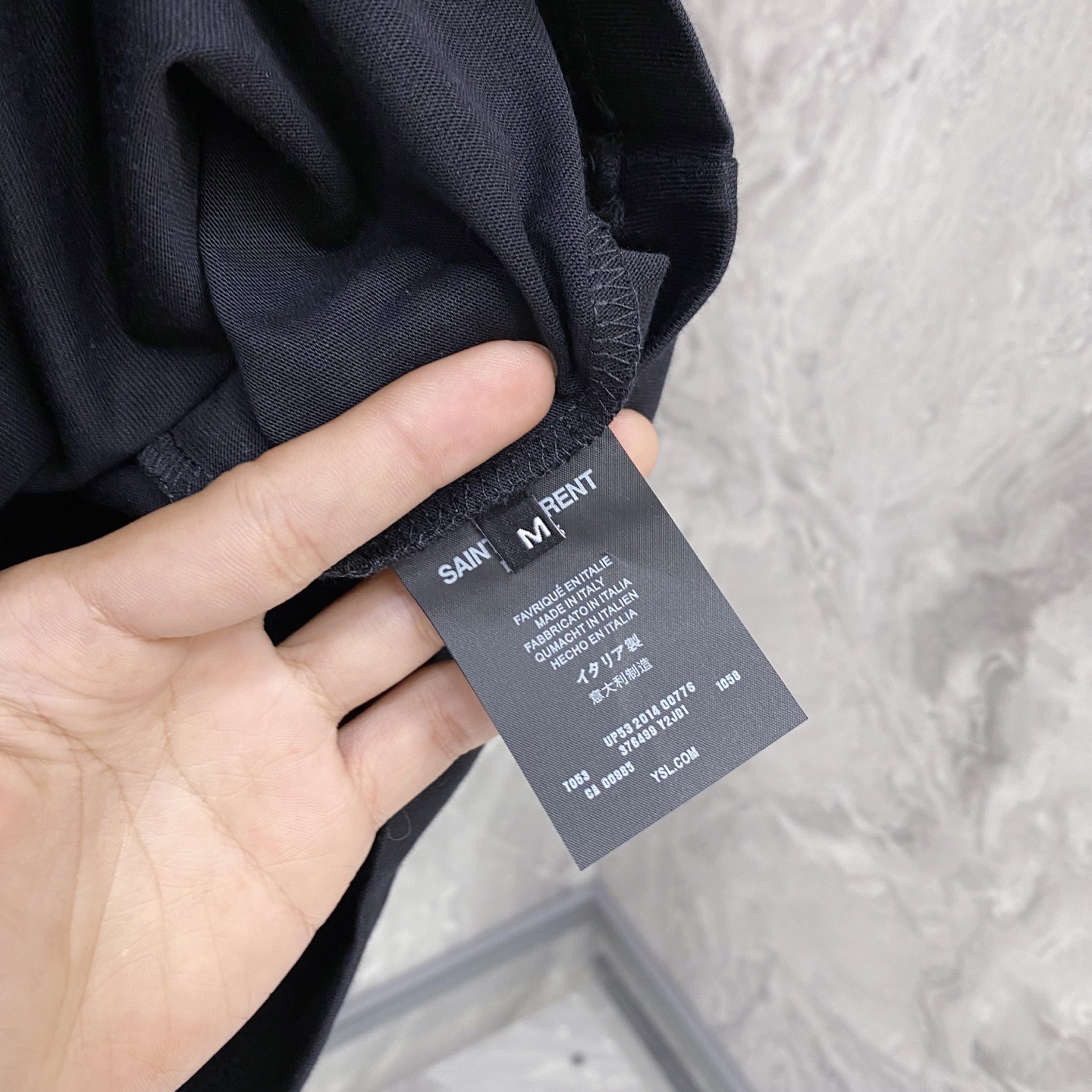 YSL 圣罗兰 2026ss 春夏新款首发专柜最新款短袖圆领T恤 高端订制 设计前卫时尚！品牌logo重