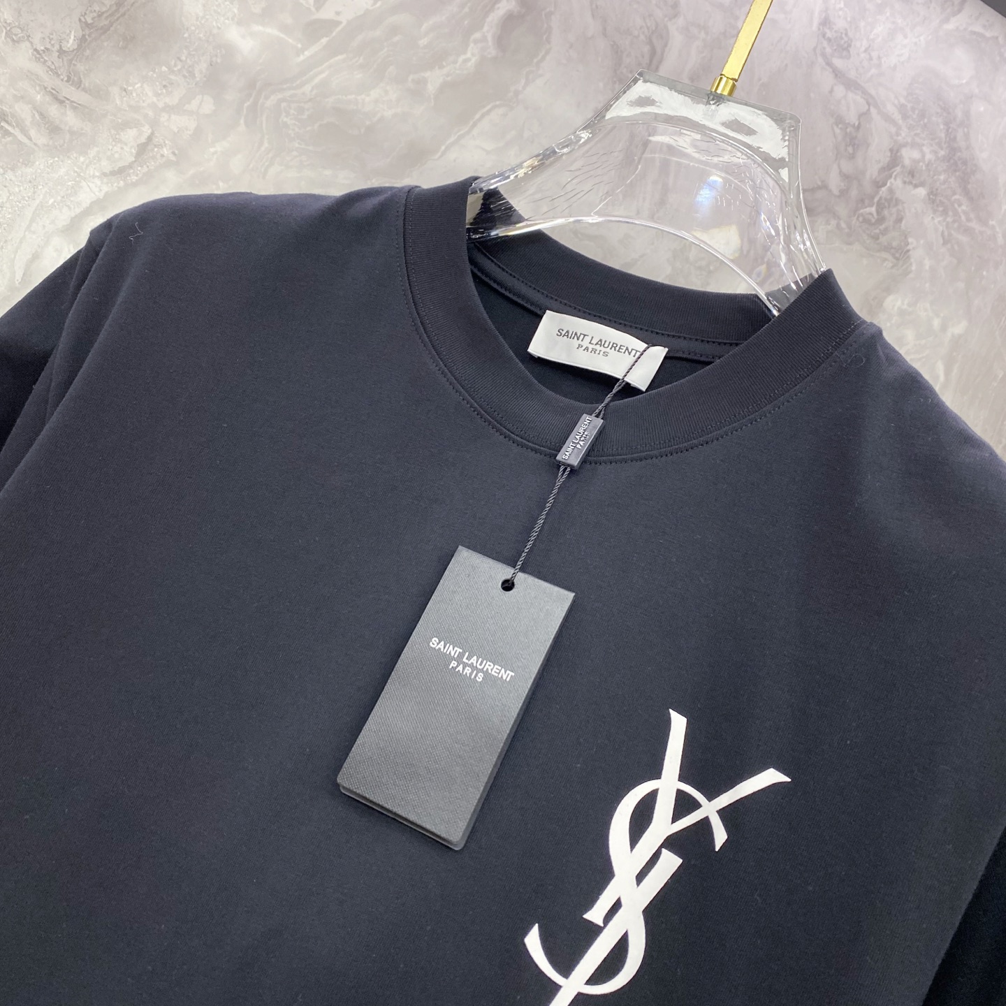 YSL 圣罗兰 2026ss 春夏新款首发专柜最新款短袖圆领T恤 高端订制 设计前卫时尚！品牌logo重