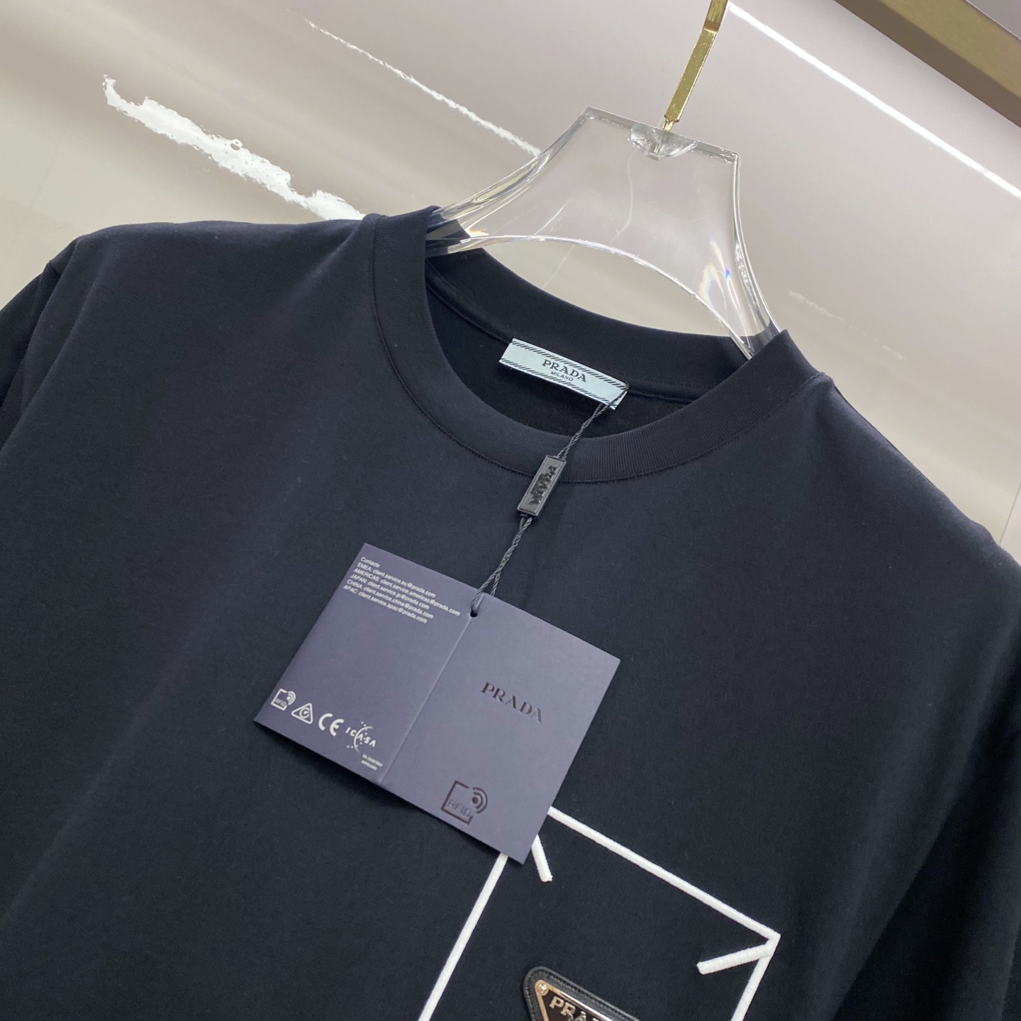 Prada 普拉达 2026ss 春夏新款首发专柜最新款短袖圆领T恤 高端订制 设计前卫时尚！品牌log