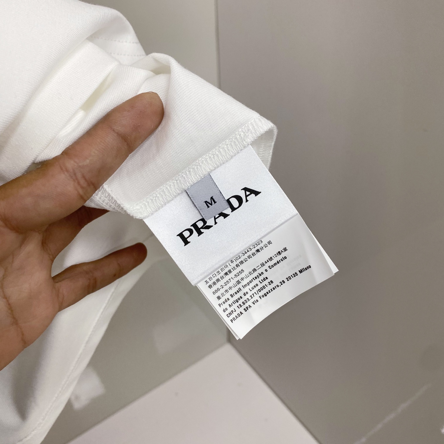 Prada 普拉达 2026ss 春夏新款首发专柜最新款短袖圆领T恤 高端订制 设计前卫时尚！品牌log