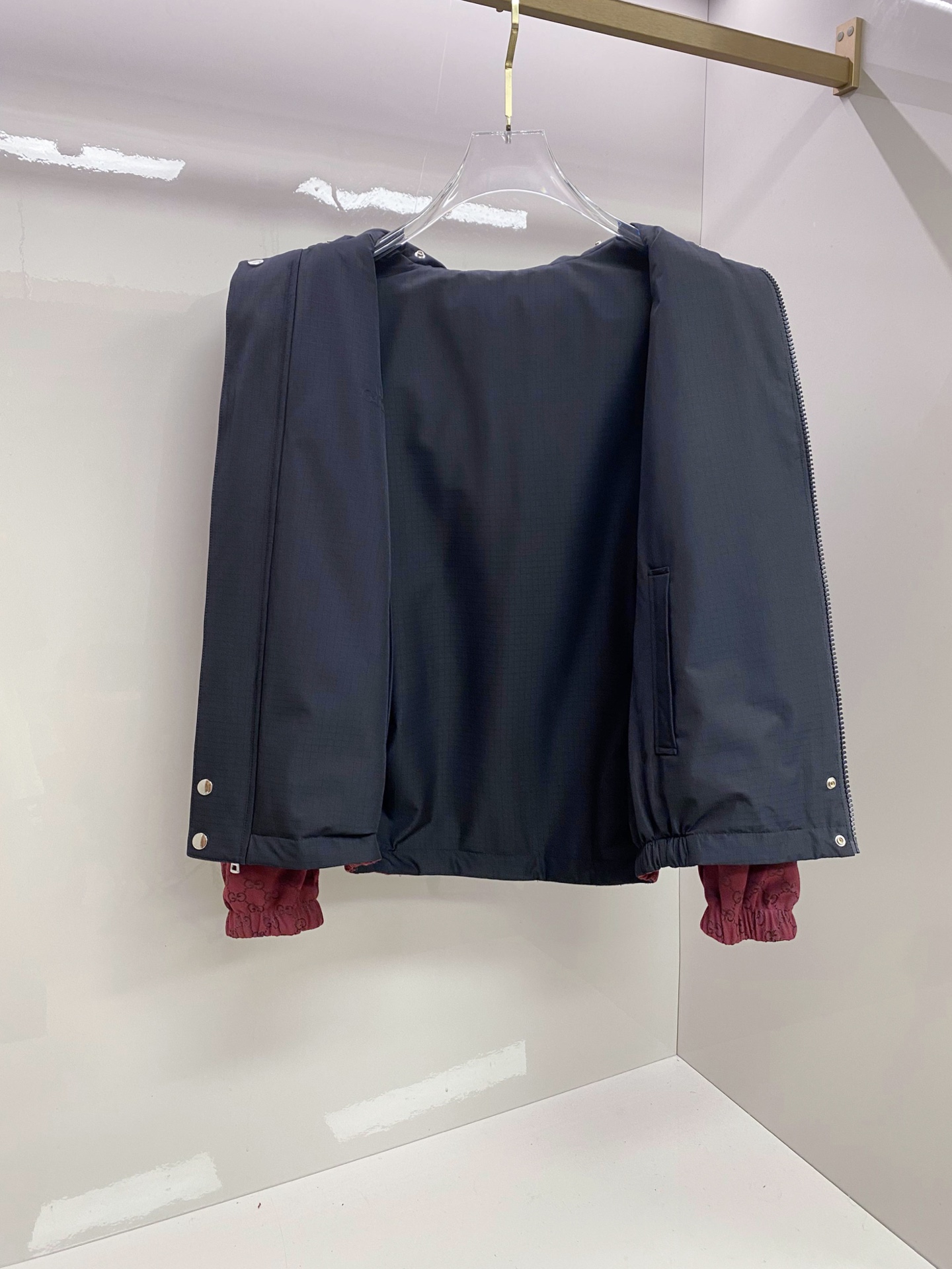 Gucci 古奇 加棉2026ss春季新款立领夹克外套全高端版本！高定专柜面料辅料，透气舒适度高，细节无