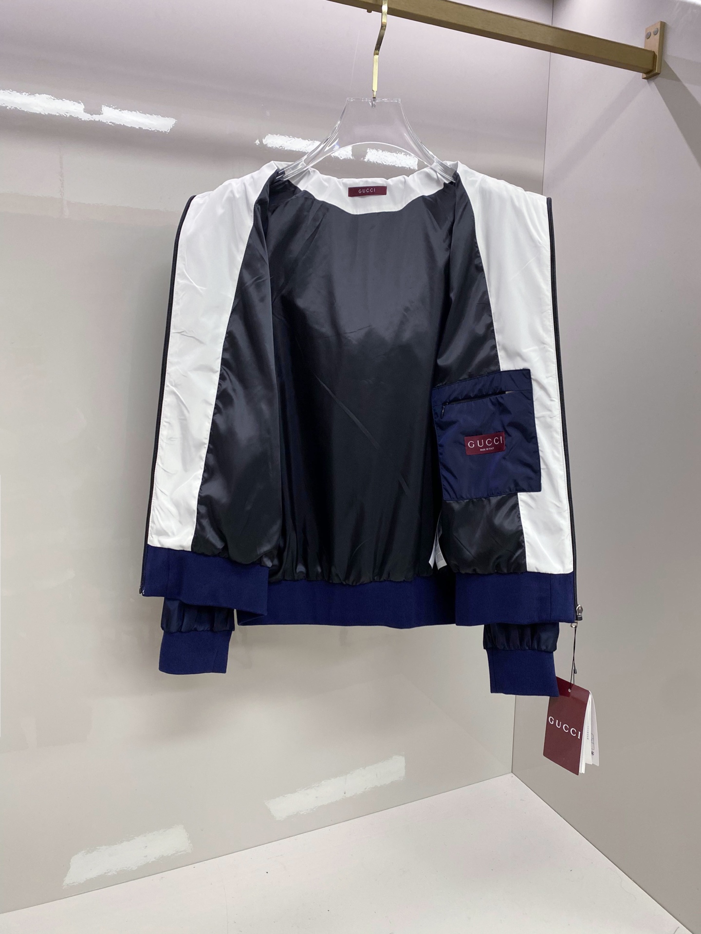 Gucci 古奇 2026ss春季新款连帽夹克外套全高端版本！高定专柜面料辅料，透气舒适度高，细节无可挑