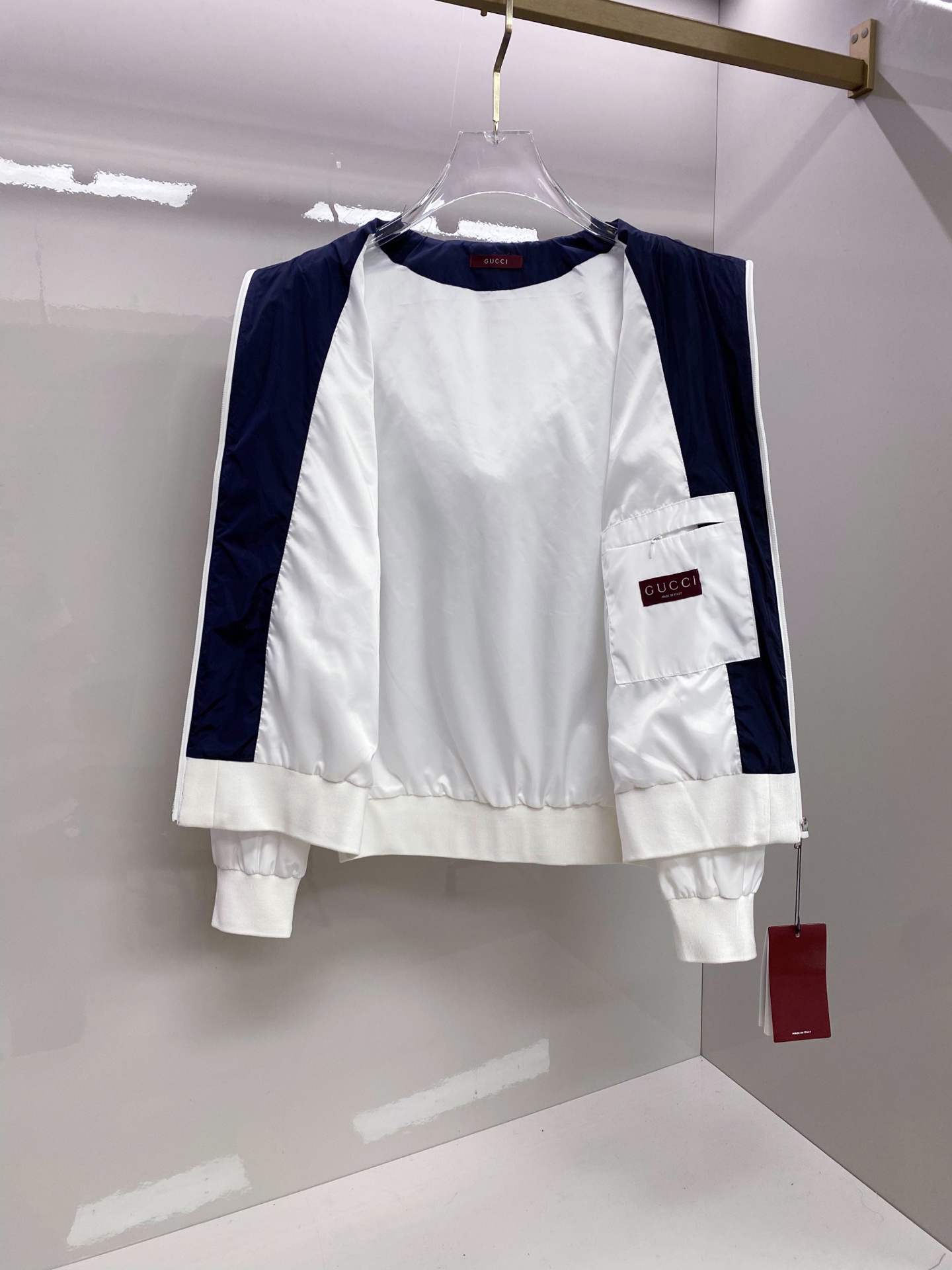 Gucci 古奇 2026ss春季新款连帽夹克外套全高端版本！高定专柜面料辅料，透气舒适度高，细节无可挑