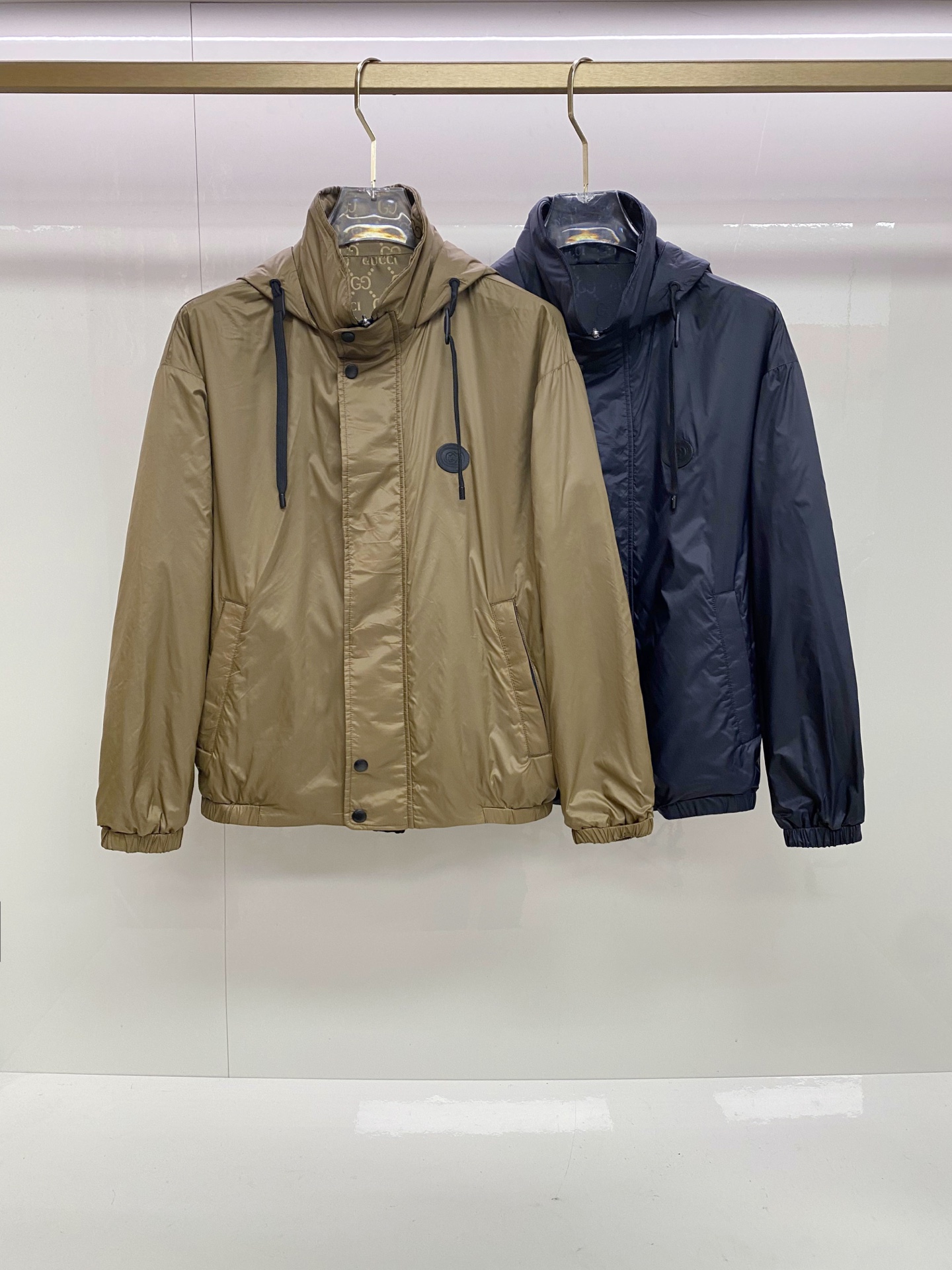 Gucci 古奇 双面穿 2026ss春季新款连帽夹克外套全高端版本！高定专柜面料辅料，透气舒适度高，细