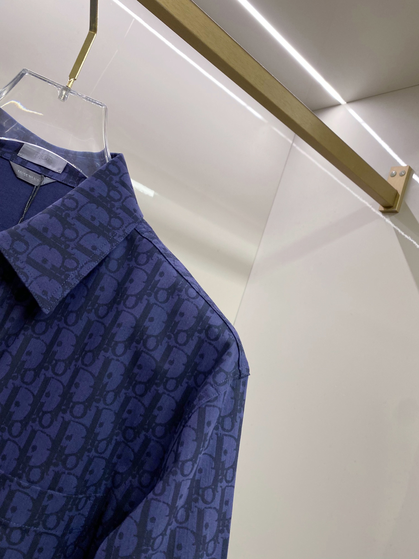 Dior 迪奥 CD 2026ss春季新款衬衫 全身logo老花满印牛仔衬衫 定制水洗面料 超高工艺的拔