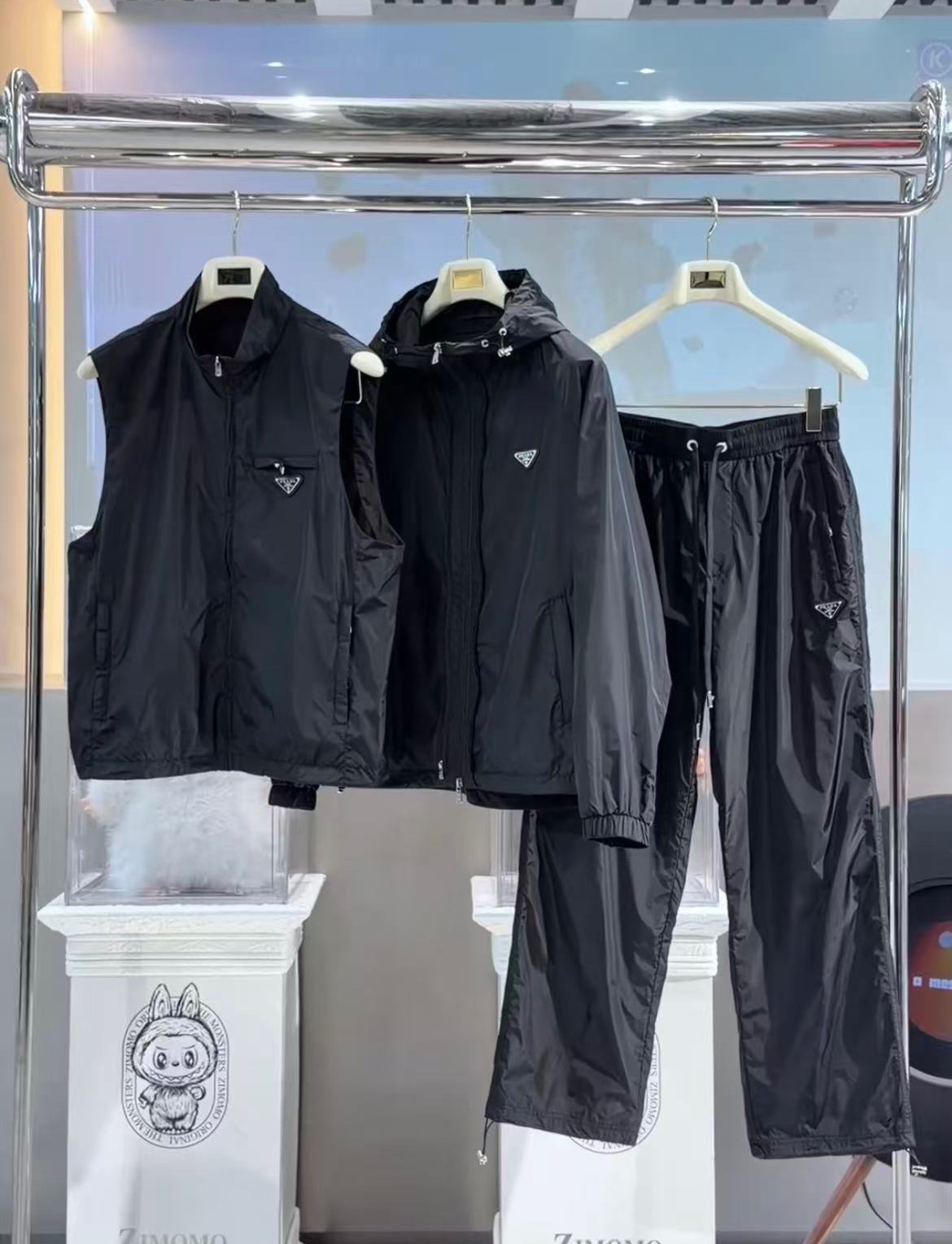 /三件套（夹克 马甲 裤子）Prada 普拉达 2026ss春季新款夹克外套套装全高端版本！高定专柜面料