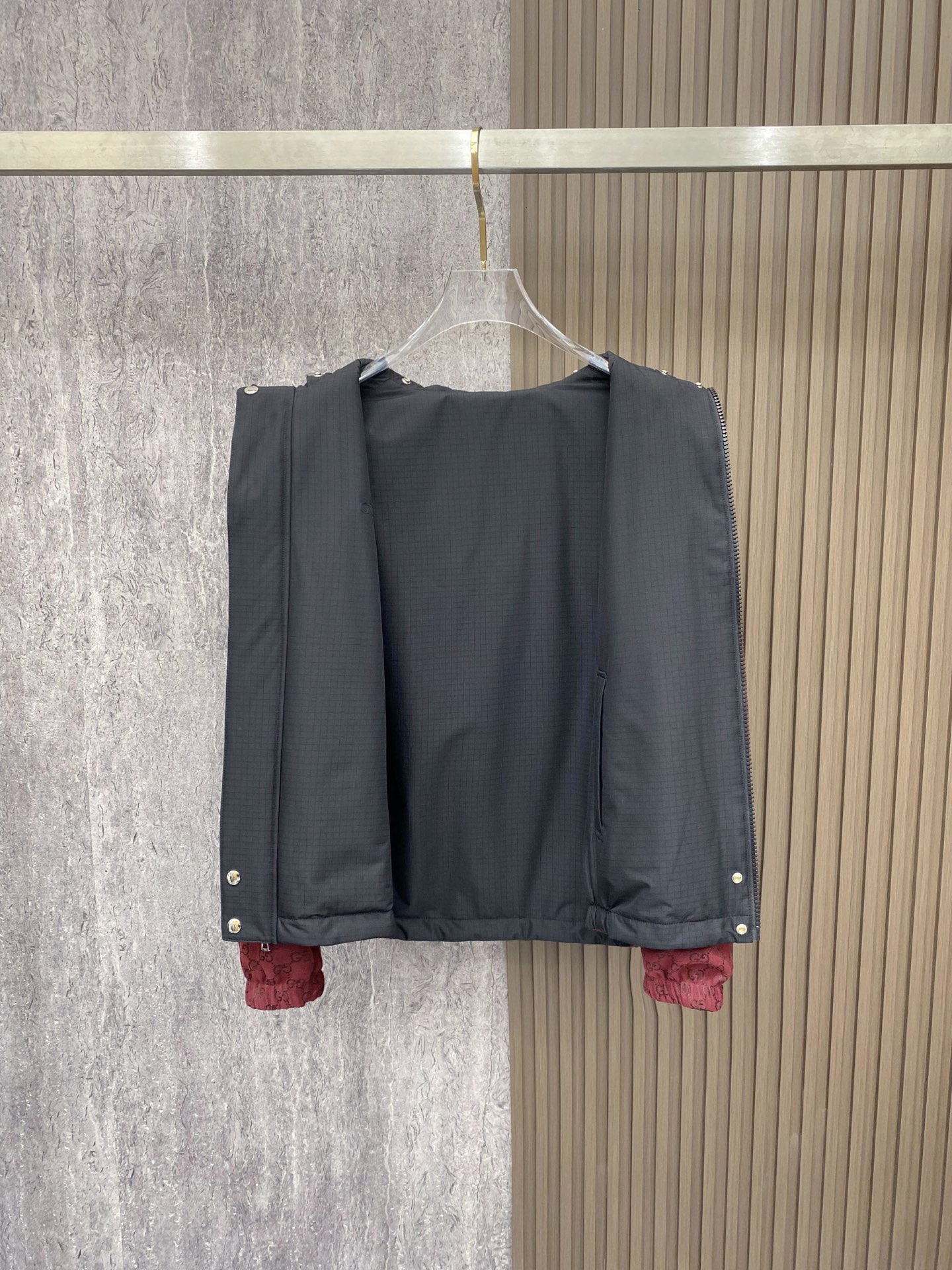 Gucci 古奇 加棉2026ss春季新款立领夹克外套全高端版本！高定专柜面料辅料，透气舒适度高，细节无