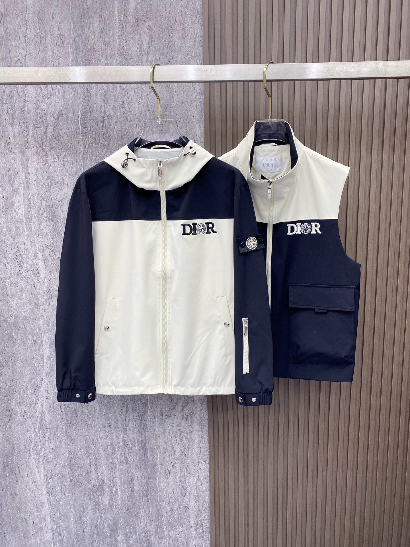 Dior Two-Tone 2-in-1 Detachable Jacket
