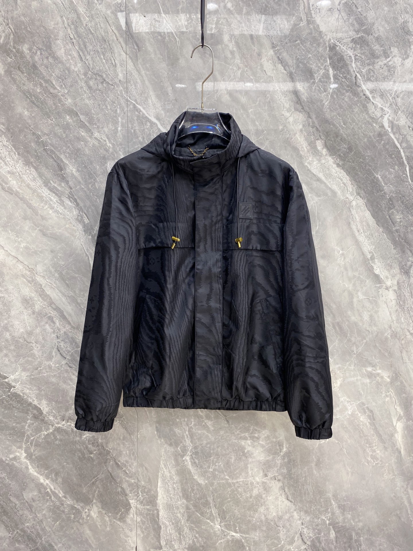 Louis Vuitton Black Hooded Zip Jacket