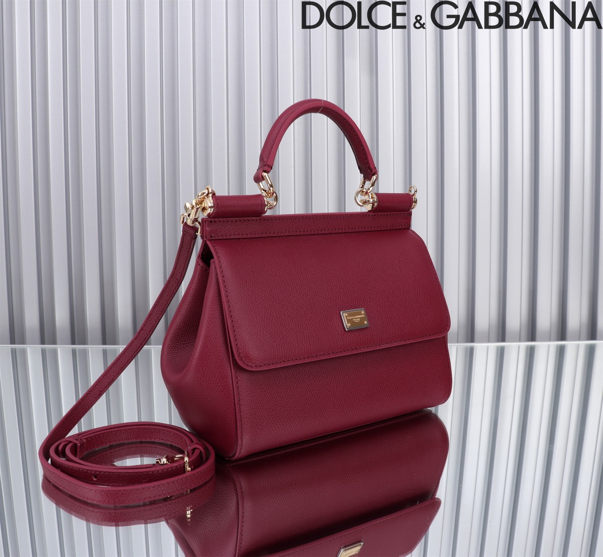 Dolce & Gabbana Sicily Small Leather Satchel Crossbody Bag - Elegant & Compact 3 a1701242413034 0731