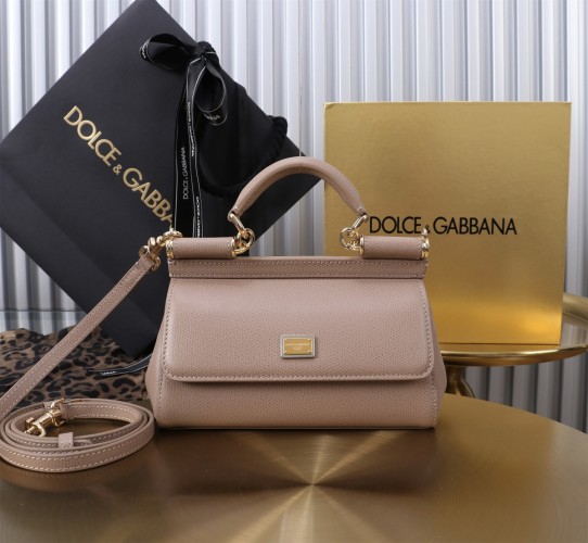 Dolce & Gabbana Calfskin Leather Top Handle Bag, 18 cm - Stylish & Durable 1 Dolce & Gabbana Calfskin Leather Top Handle Bag, 18 cm – Stylish & Durable