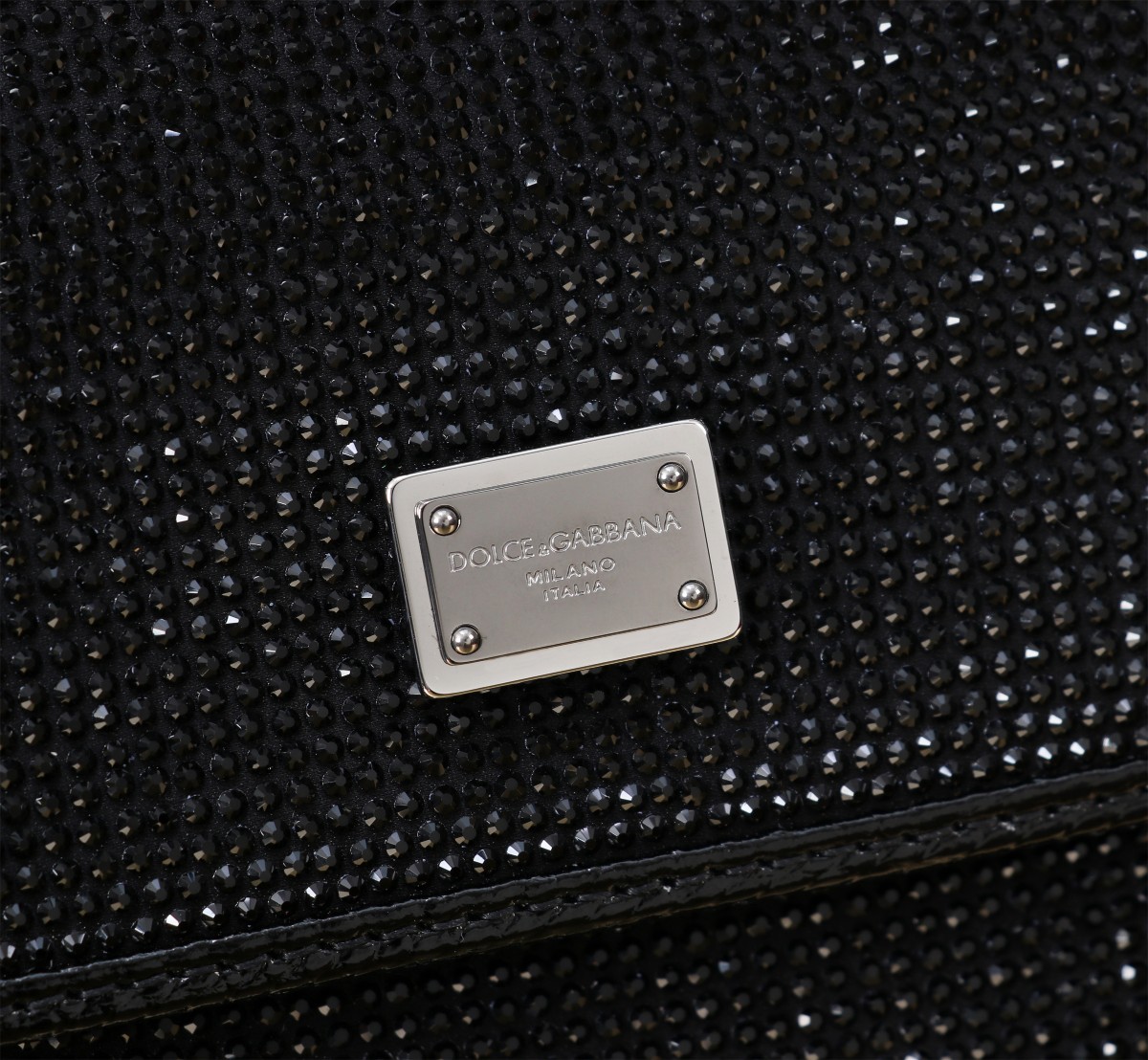 Dolce & Gabbana Sicily Small Handbag, Full Diamond, Black, 20 x 16 x 8 cm 7 a1726488181169 4372
