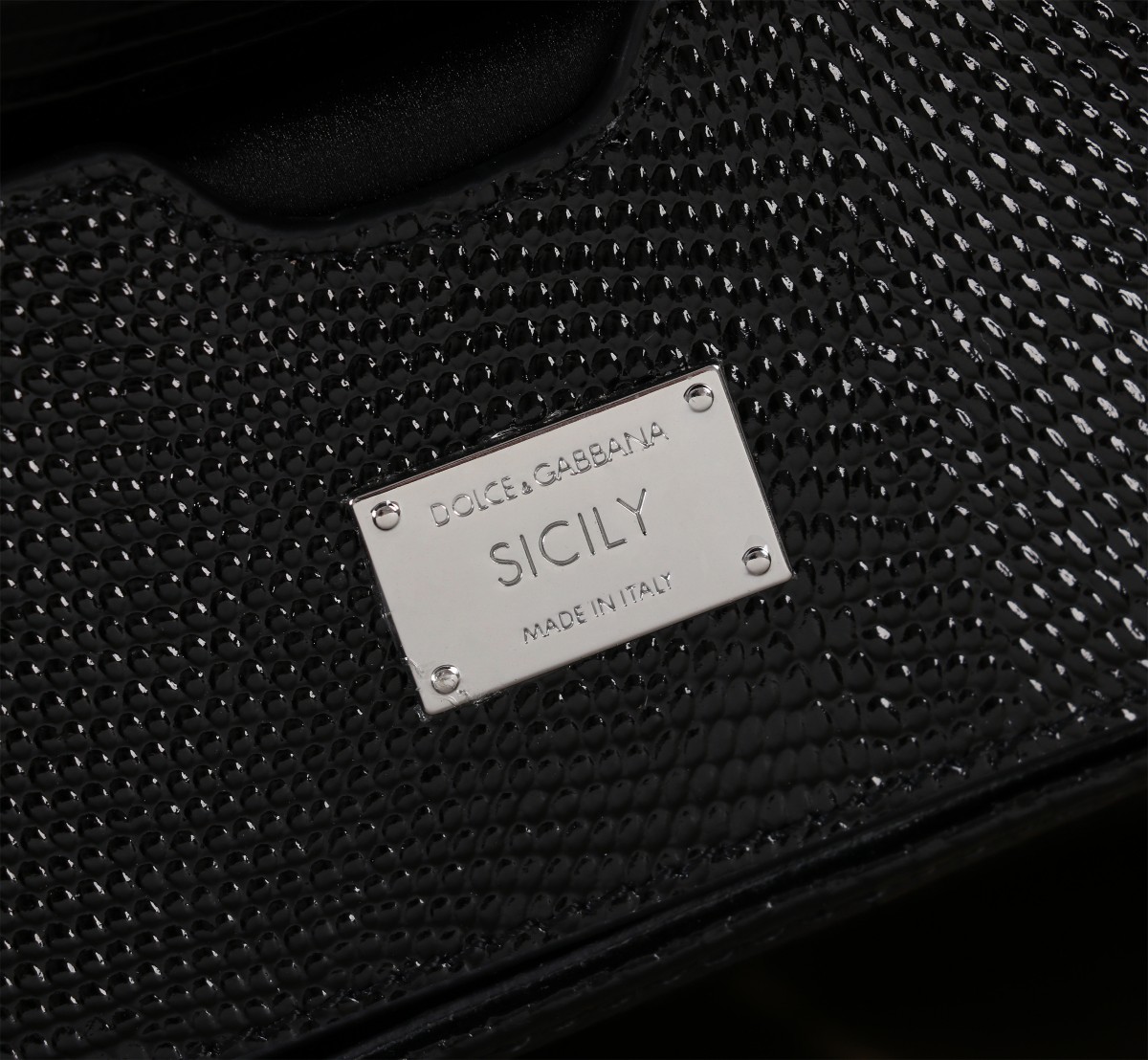 Dolce & Gabbana Sicily Small Handbag, Full Diamond, Black, 20 x 16 x 8 cm 10 a1726488182285 0157