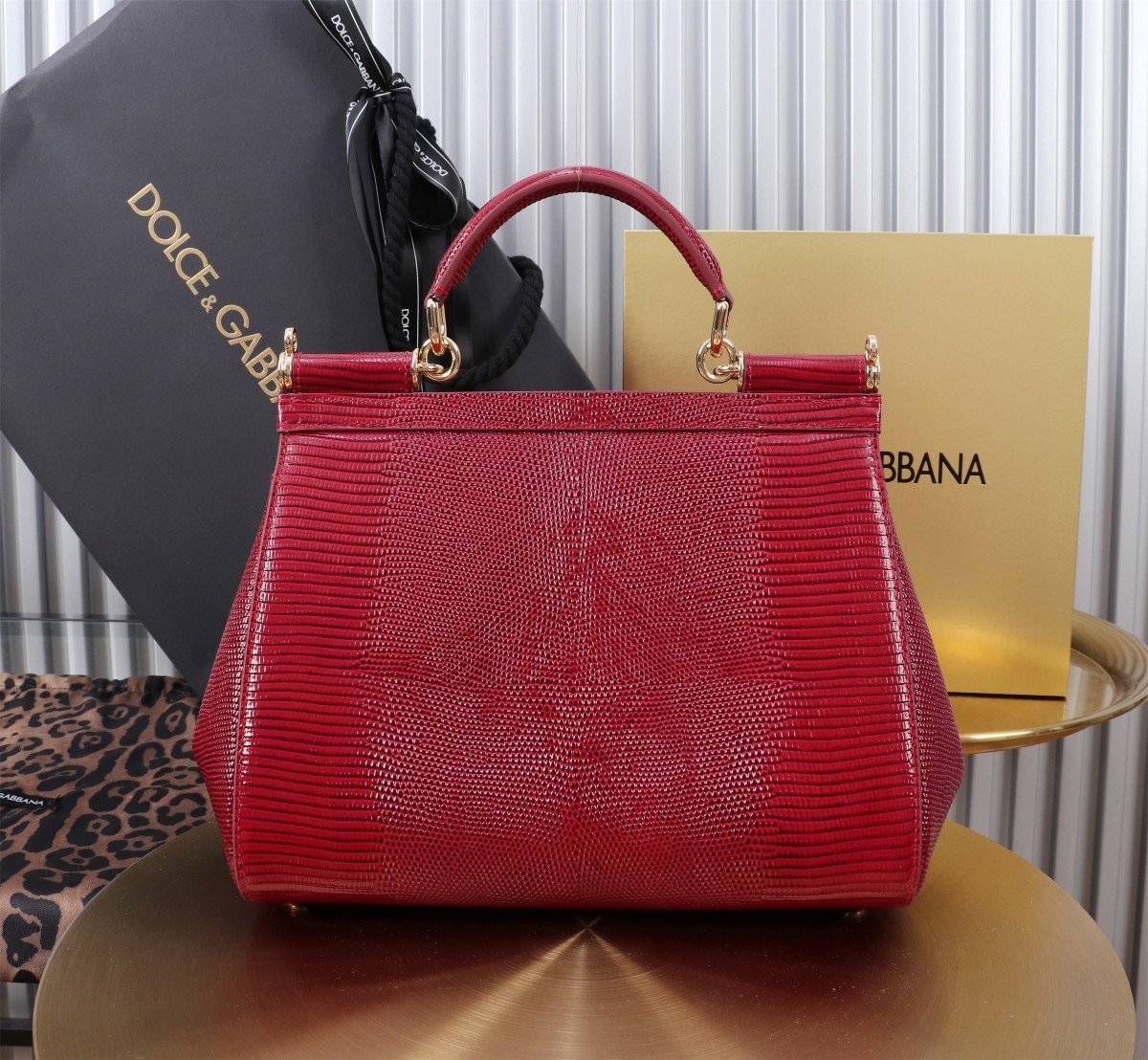 🦎🦎新款钻扣🔥🔥Dolce & Gabban杜嘉班纳 💋(🔍BB6113# 蜥蜴纹钻扣 Sicily 1