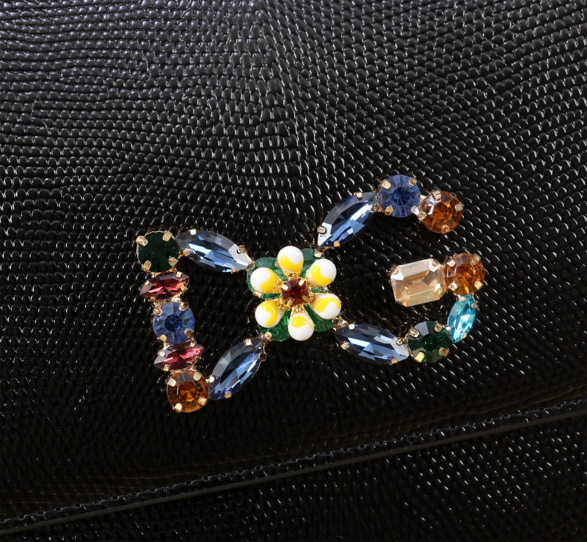 🦎🦎新款钻扣🔥🔥Dolce & Gabban杜嘉班纳 💋(🔍BB6113# 蜥蜴纹钻扣 Sicily 1