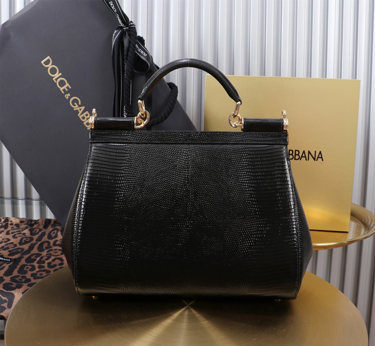 🦎🦎新款钻扣🔥🔥Dolce & Gabban杜嘉班纳 💋(🔍BB6113# 蜥蜴纹钻扣 Sicily 1