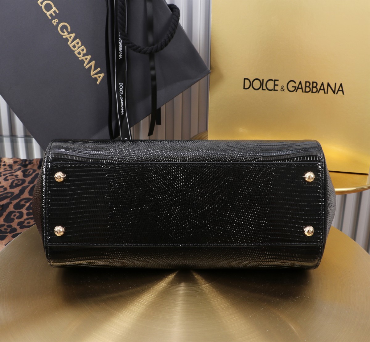 🦎🦎新款钻扣🔥🔥Dolce & Gabban杜嘉班纳 💋(🔍BB6113# 蜥蜴纹钻扣 Sicily 1