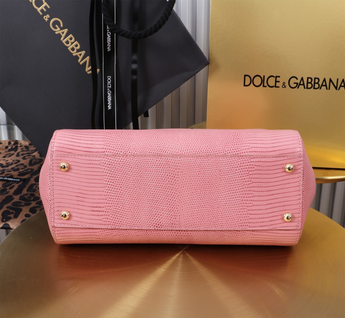 🦎🦎新款钻扣🔥🔥Dolce & Gabban杜嘉班纳 💋(🔍BB6113# 蜥蜴纹钻扣 Sicily 1