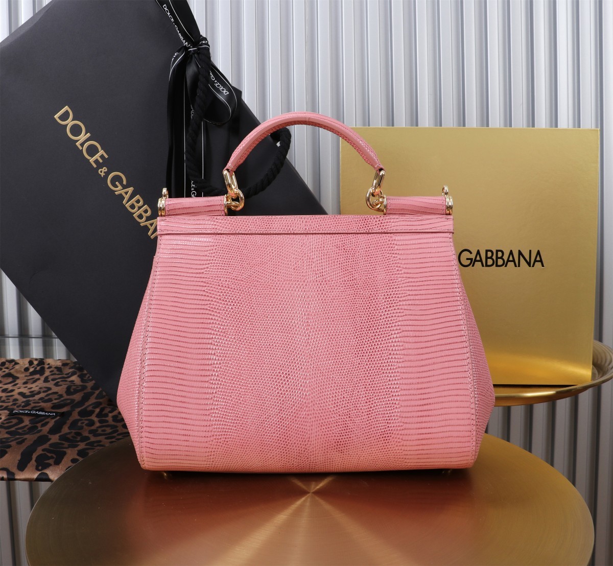 🦎🦎新款钻扣🔥🔥Dolce & Gabban杜嘉班纳 💋(🔍BB6113# 蜥蜴纹钻扣 Sicily 1