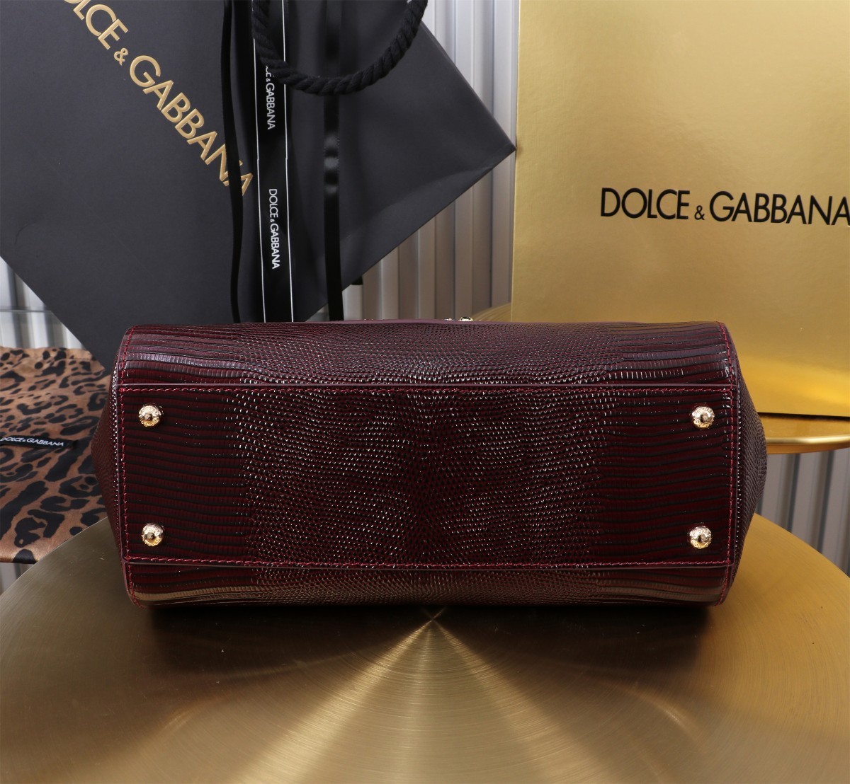🦎🦎新款钻扣🔥🔥Dolce & Gabban杜嘉班纳 💋(🔍BB6113# 蜥蜴纹钻扣 Sicily 1