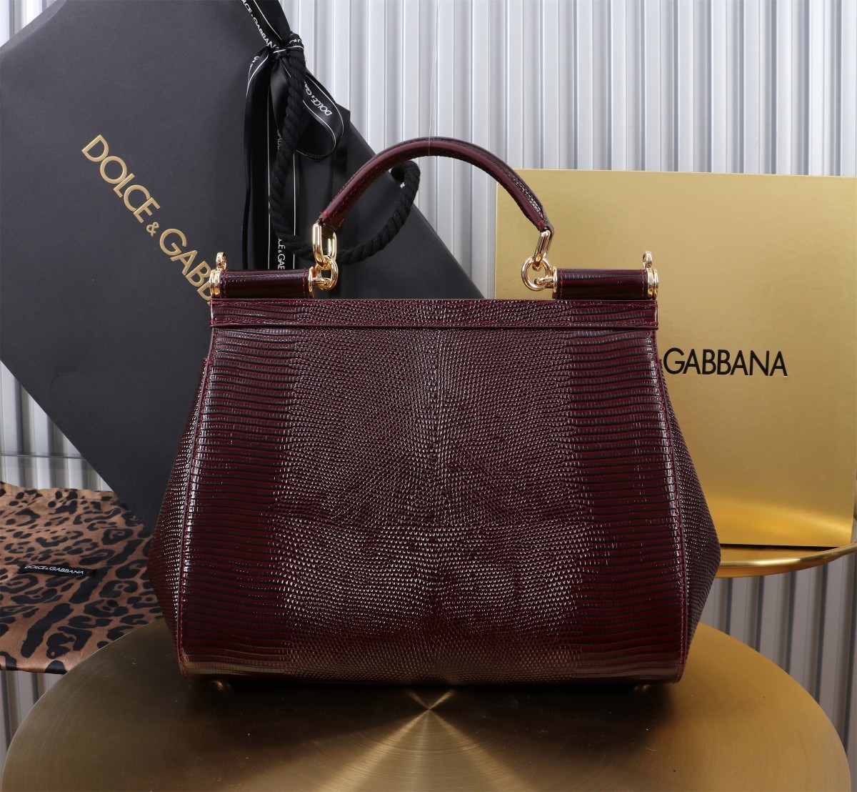 🦎🦎新款钻扣🔥🔥Dolce & Gabban杜嘉班纳 💋(🔍BB6113# 蜥蜴纹钻扣 Sicily 1