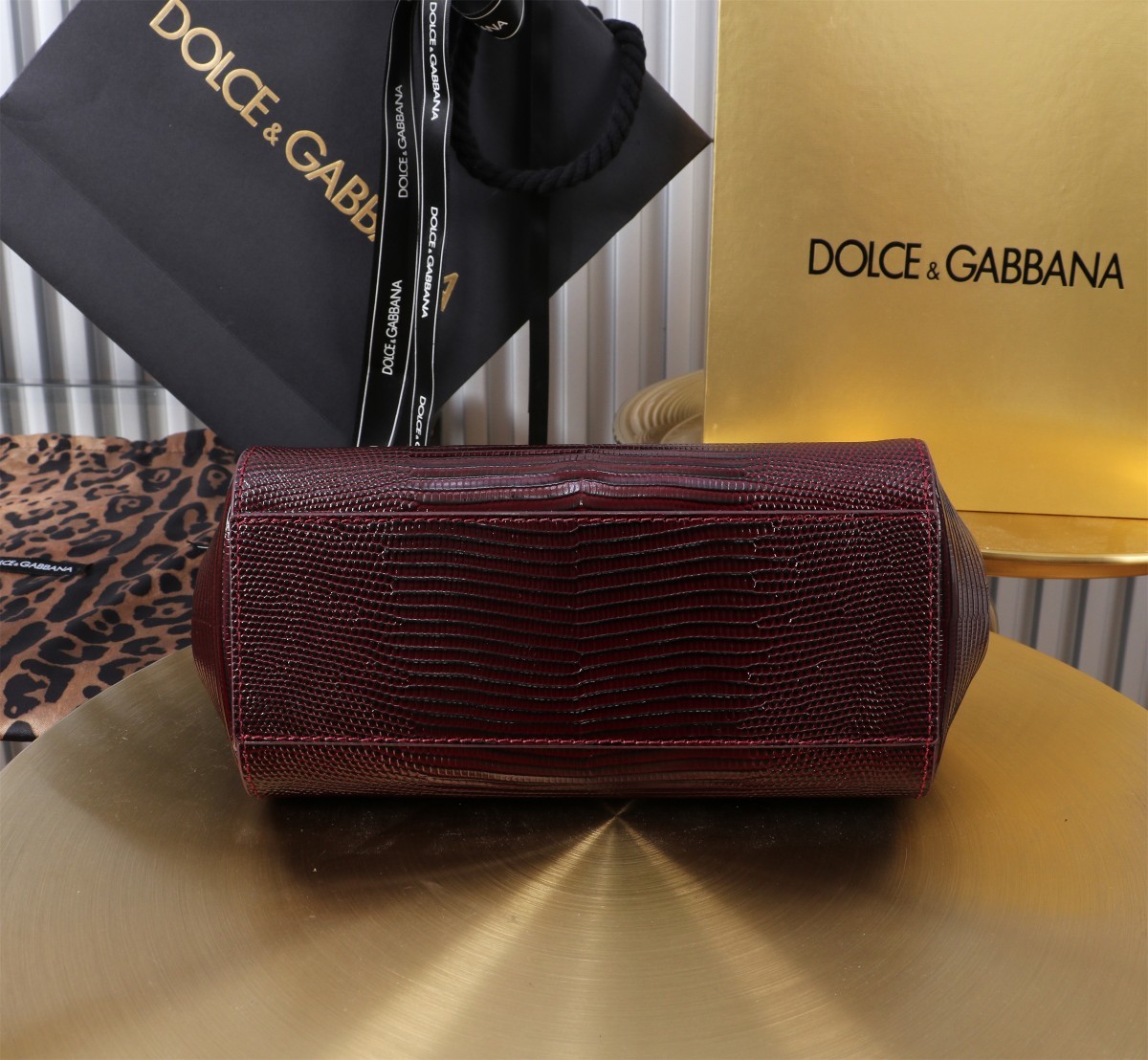 🦎新款钻扣💎Dolce & Gabban杜嘉班纳 💋(🔍BB6112# 蜥蜴纹 Sicily 100%正