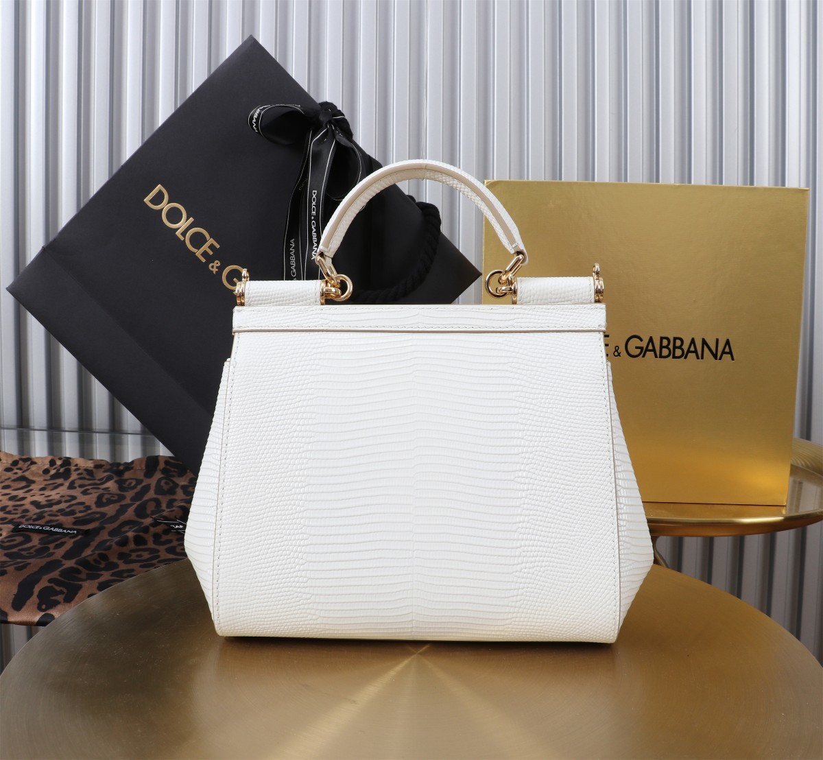 🦎新款钻扣💎Dolce & Gabban杜嘉班纳 💋(🔍BB6112# 蜥蜴纹 Sicily 100%正
