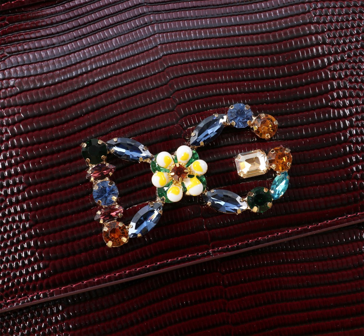 🦎新款钻扣💎Dolce & Gabban杜嘉班纳 💋(🔍BB6112# 蜥蜴纹 Sicily 100%正