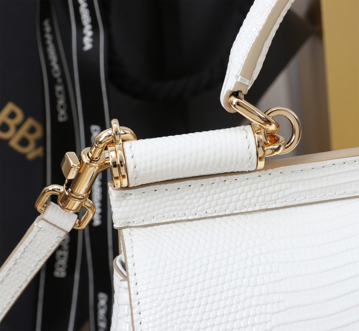 🦎新款钻扣💎Dolce & Gabban杜嘉班纳 💋(🔍BB6112# 蜥蜴纹 Sicily 100%正