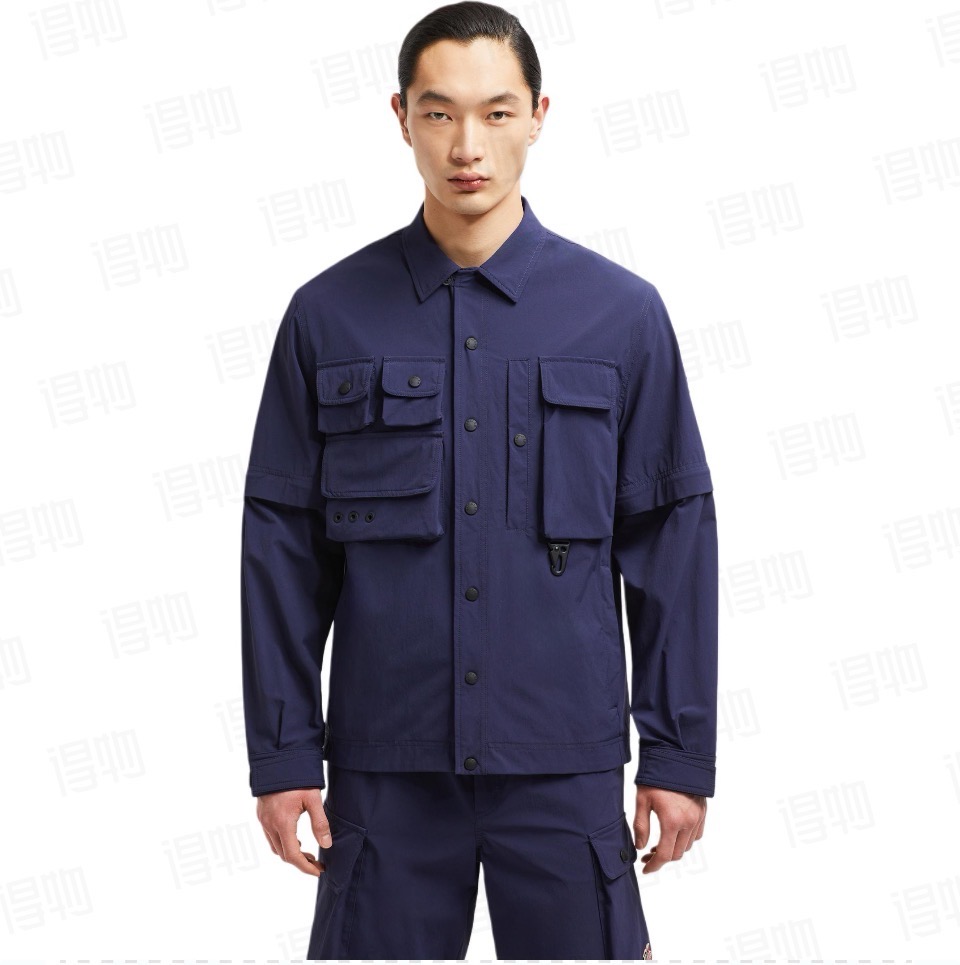 【上身图】Moncler Grenoble 多功能户外夹克（蓝色）