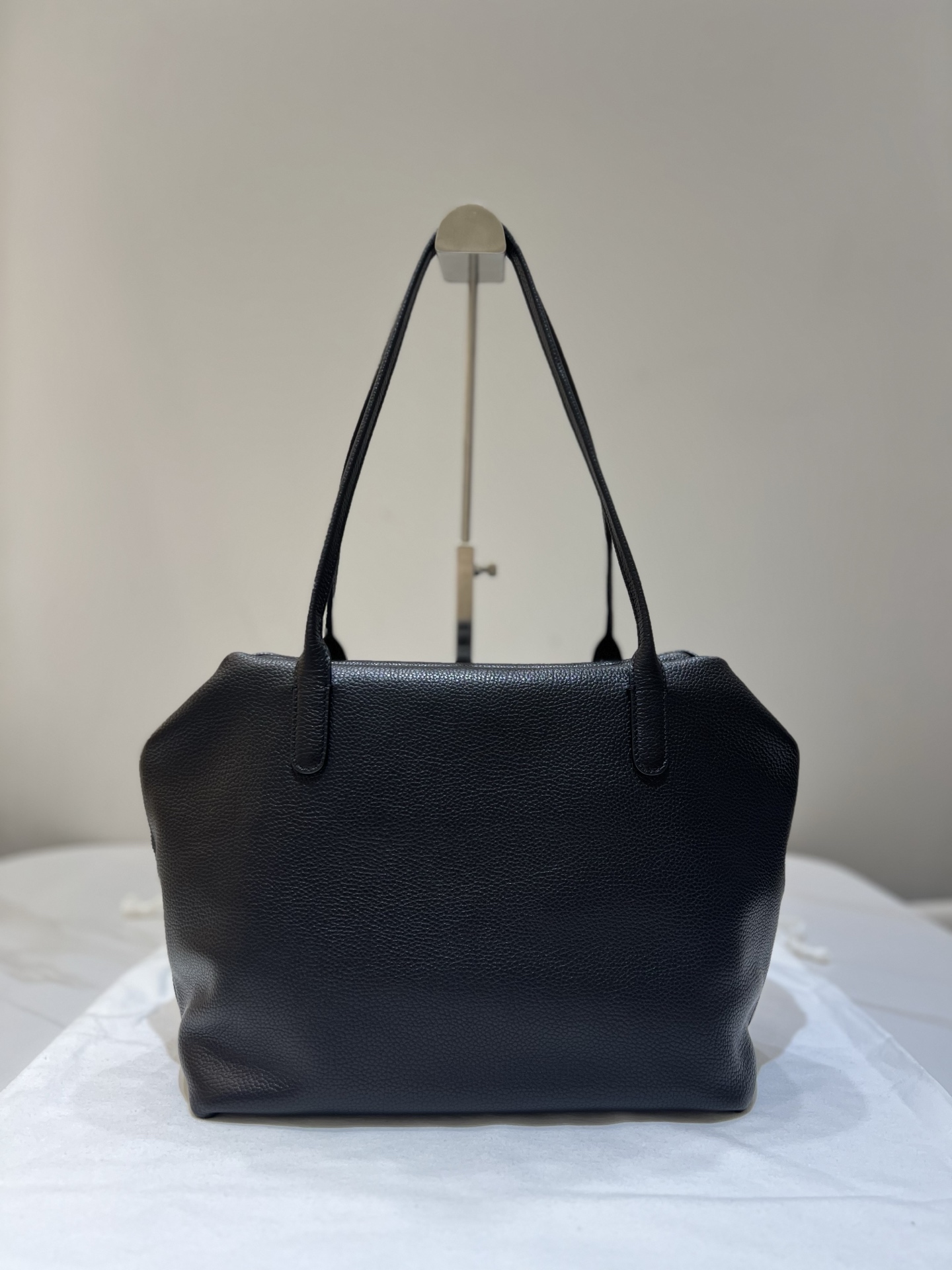 Henri Lychee Grain Top-Grain Fetal Calfskin Shoulder Bag