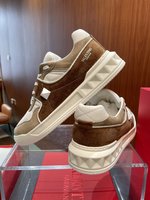 Valentino Sneakers Casual Shoes Men Sheepskin Casual