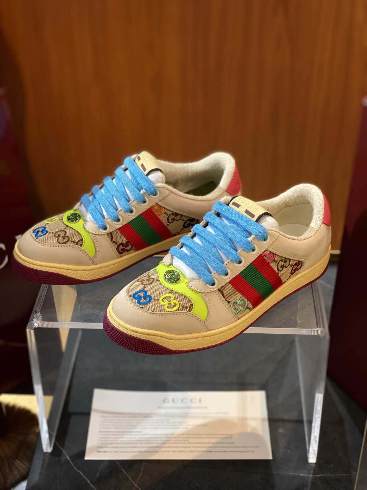 Gucci Screener Sneakers in Multicolor Canvas with Striped Web Detail 6 i1749732166913 4546 0 2