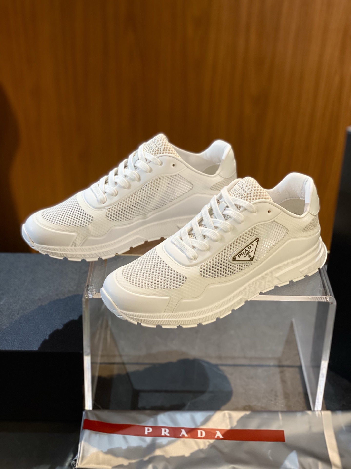 Prada Prax 2.0 White Fabric Sneakers Breathable Summer Shoes for Men 2 i1753005349780 8210 0 3
