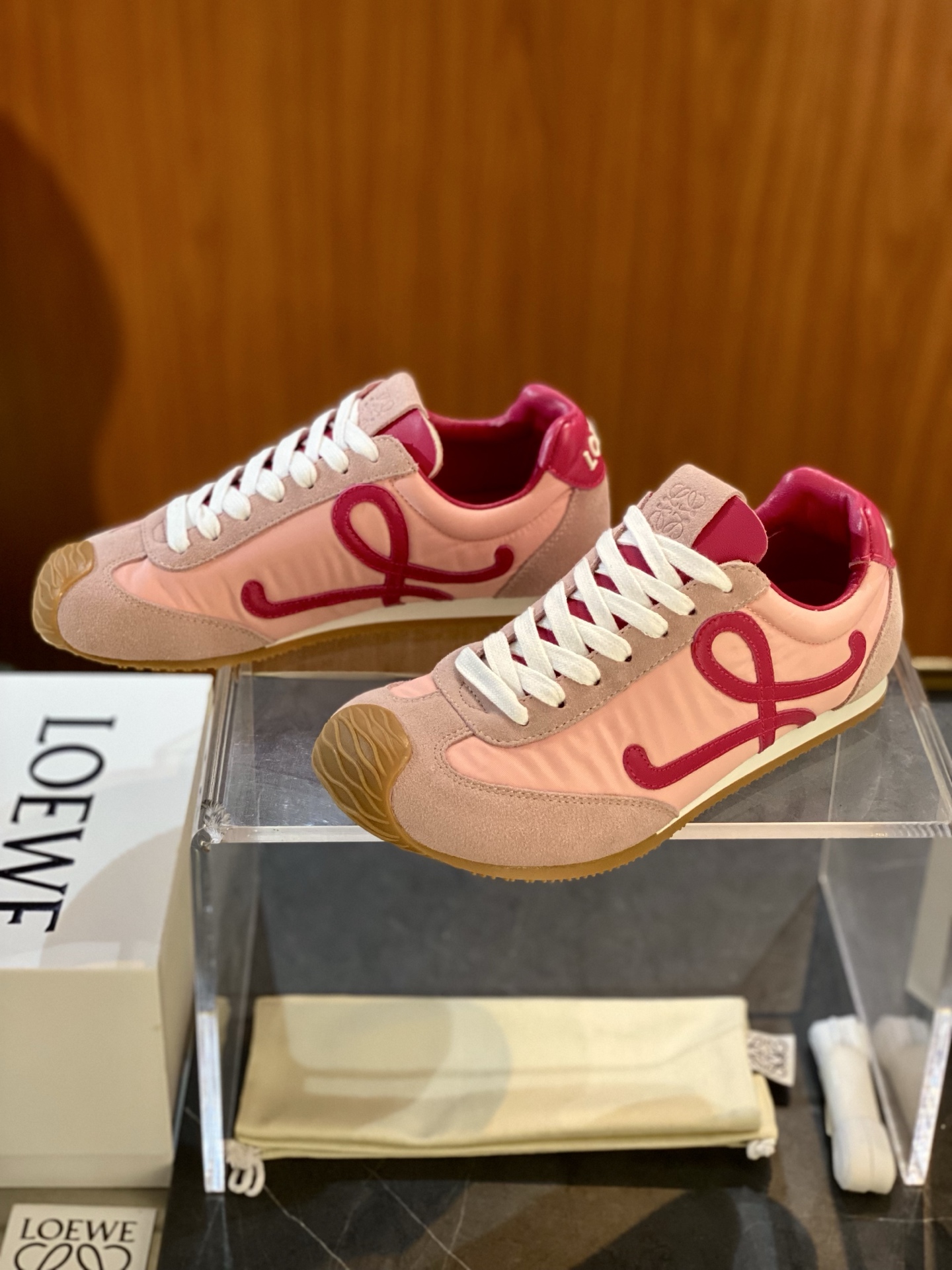 Loewe Ballet Runner 2.0 Sneakers in Nylon and Calfskin Leather for Men and Women 6 i1754981878249 4658 0 5