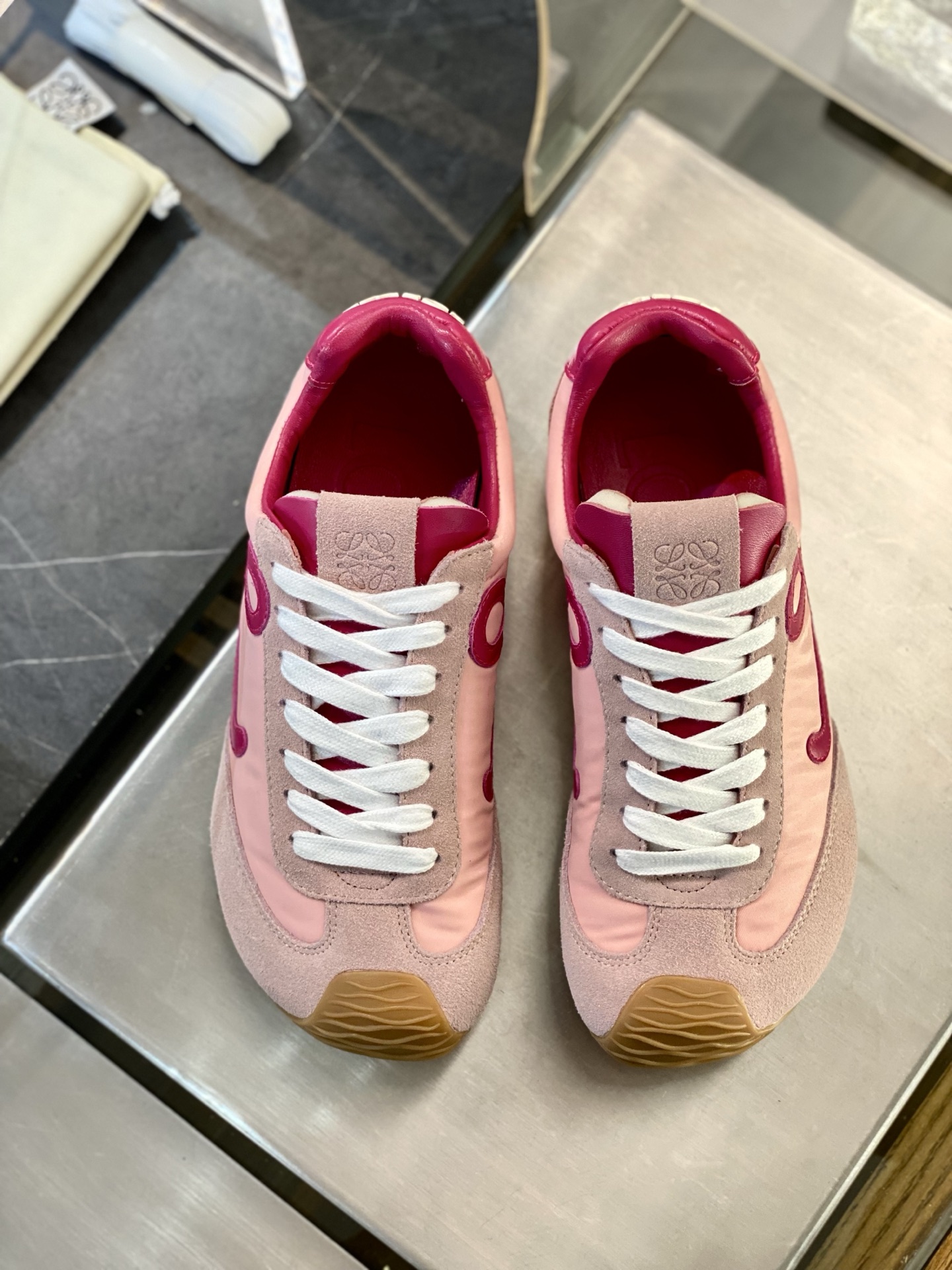 Loewe Ballet Runner 2.0 Sneakers in Nylon and Calfskin Leather for Men and Women 9 i1754981878339 5259 0 7