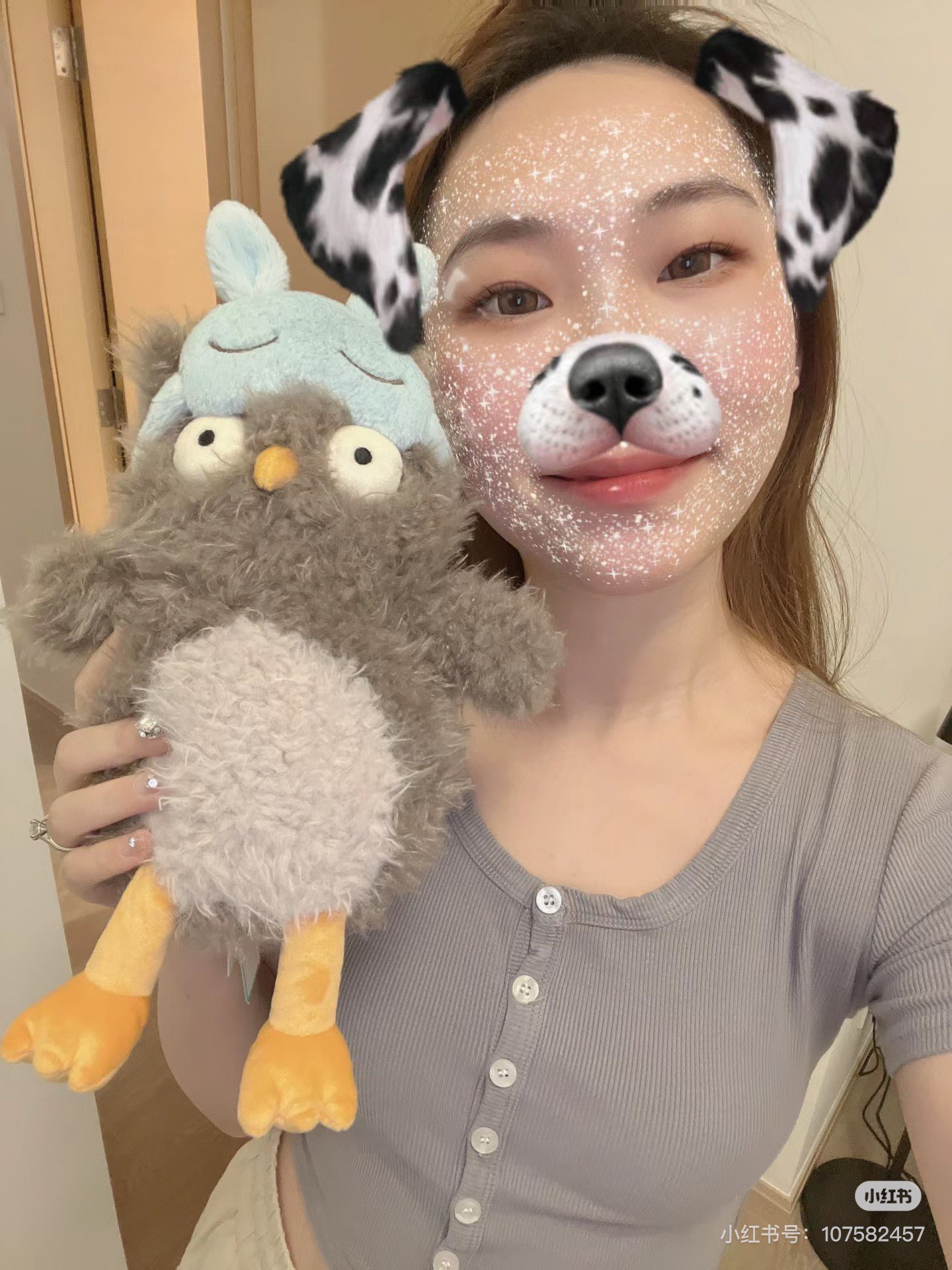眼神睿智的眼罩猫头鹰，越看越可爱。给我的乖崽崽们都收纳好，每天看到它们都有好心情 5