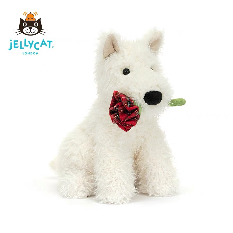 The Monroe Scottish Terrier holding a rose, designed as a direct declara - Comprehensive 4