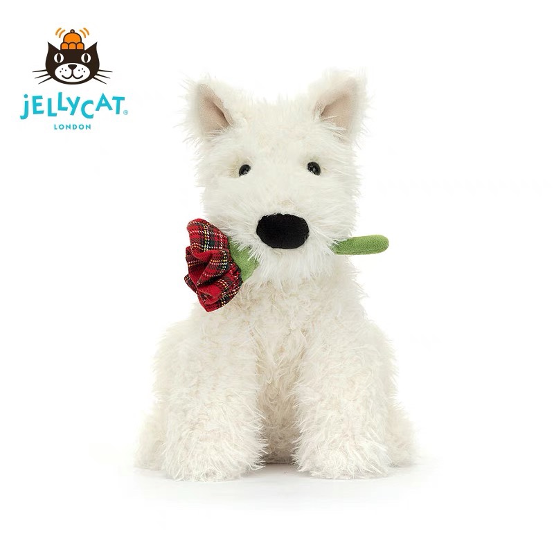 The Monroe Scottish Terrier holding a rose, designed as a direct declara - Comprehensive 3