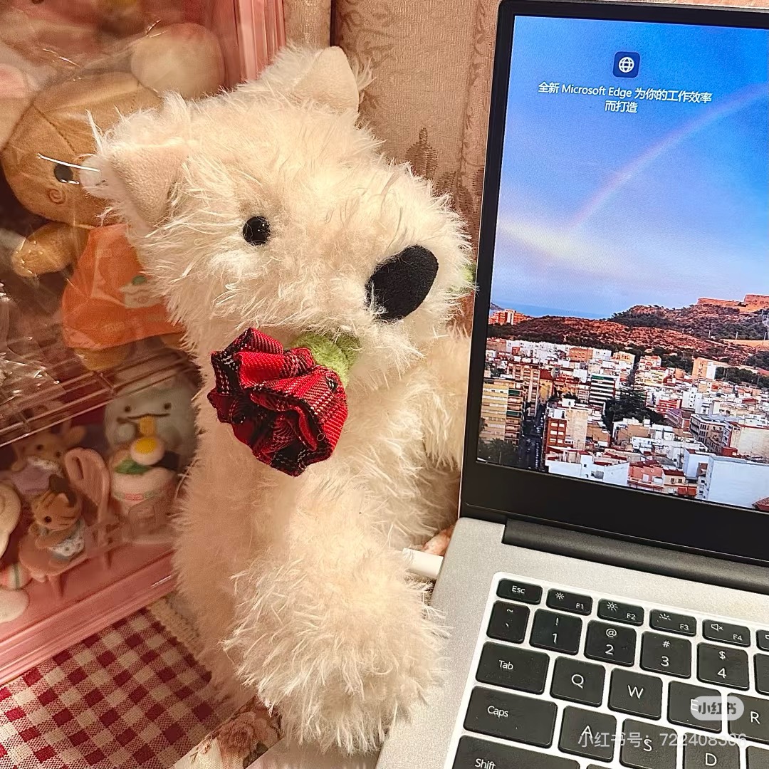 谁能拒绝软软修勾，jellycat新品首发，情人节西高地告白门罗苏格兰梗！！比想象中大好多啊，软乎乎哒好值！！ 4