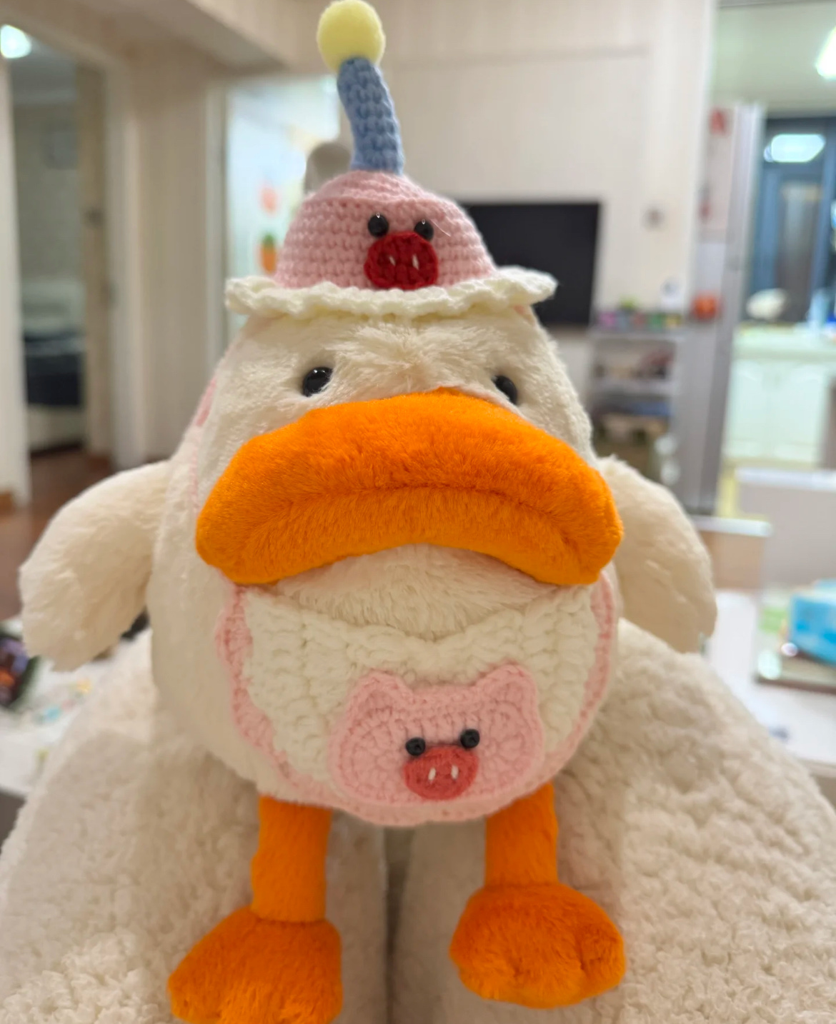 NO:809831,I really like this kind of creature with a slumped face. I fell in love with Xin on jellycat at first sight. Who can resist a duck with short hands and a rice ball A shape!  !  , Jellycat doll trendy department store19860909真的很喜欢这种垮着脸的生物,jellycat上新一见倾心,谁能拒绝一只手短短饭团A形状的鸭鸭！！,Jellycat公仔潮品百货,accessory