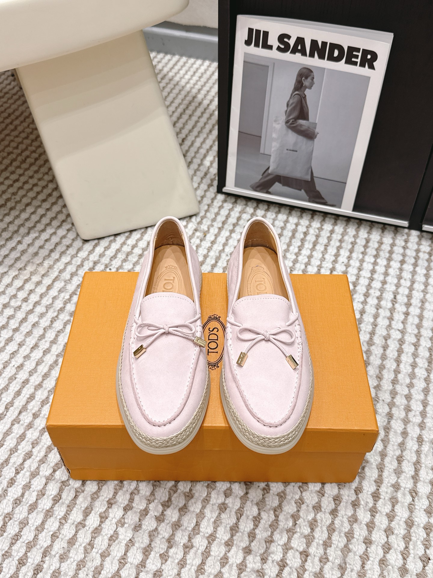Женские замшевые мокасины с бантом Tod's