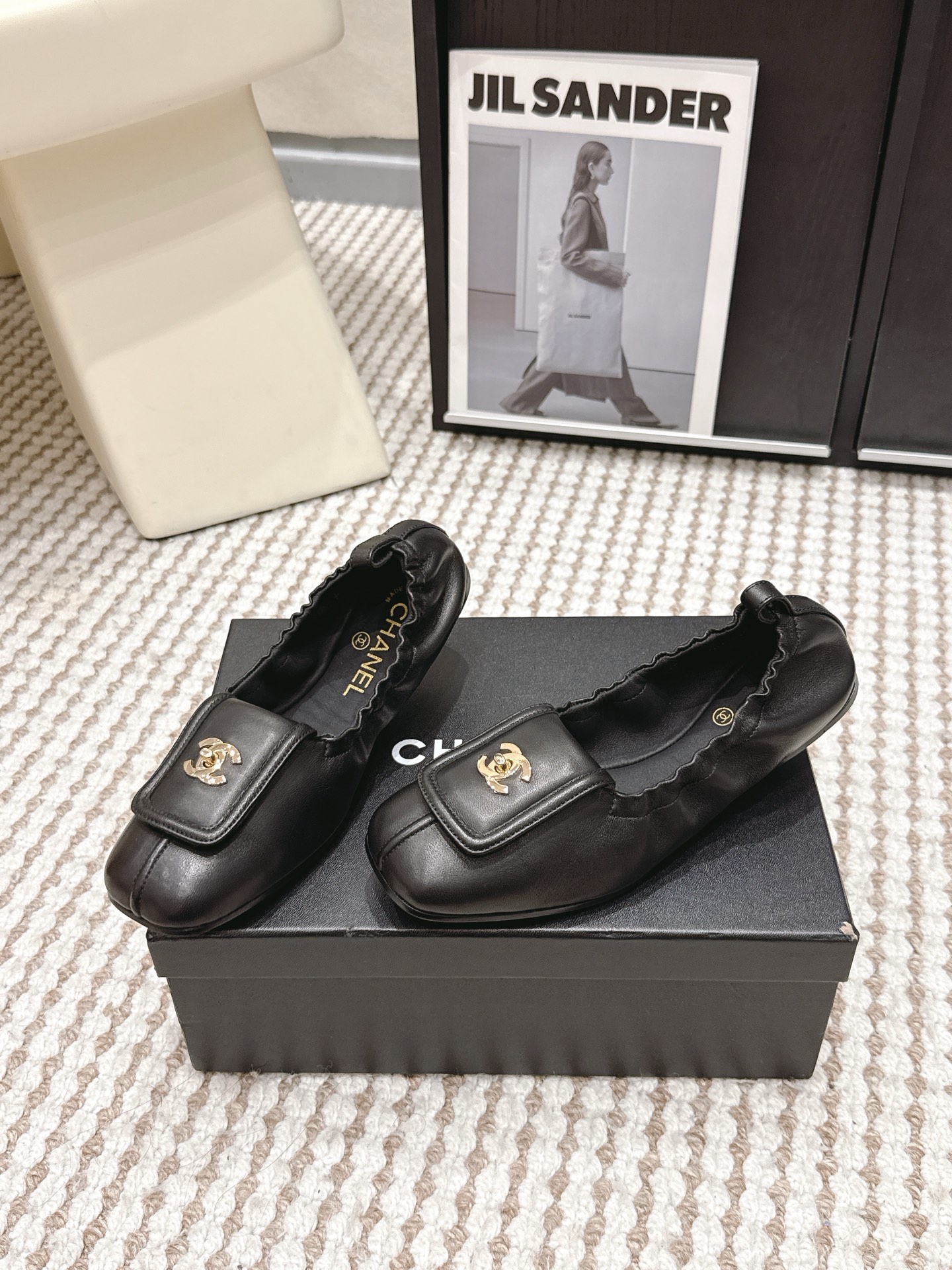 Балетки женские из кожи Chanel