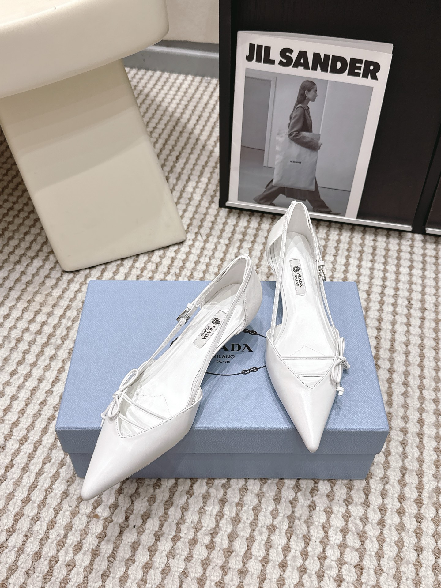 Prada Style Leather Women's Shoes style reference detail image 4 from source 784894
